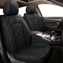 DIKSOAKR Car Seat Covers for Hyundai Sonata 2007-2025: 5 Seats Full Set Beathable Leather Automotive Seat Protectors - Black