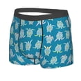 thumbnail image 2 of Wukai Sea Turtle Print Men’s Underwear Breathable Boxer Briefs,&nbsp;Moisture Wicking & Breathable-Small, 2 of 7