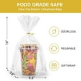thumbnail image 4 of 140Pcs Flat Bottom Cellophane Bags, 5.9x9x2.4" Clear Goodie Baggies with Twist Ties for Party Favor Packaging, Cookie, Popcorn, Candy, Mug Wrapping, 4 of 7