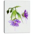 thumbnail image 2 of Beautiful Blue Flowers with Stem - Large Floral Canvas Artwork, 2 of 3