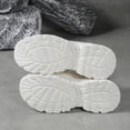 thumbnail image 6 of SCHUHLAND Women's Solid White Thick Bottom Sneakers, Breathable Mesh Lace-Up Casual Running Shoes, Medium Heel, 6 of 15