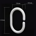 thumbnail image 4 of 30-Pack Bath Draping Loop Clamp Sliding: Easy-to-Use Hooks for Curtains and More - Weiß, 4 of 7