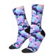 thumbnail image 1 of Fotbe pinkk flower crystal Skull Calcetas Largas con Estampado para Hombre y Mujer – Calcetas de Compresión Transpirables y Elásticas, Viajar y Uso Diario Talla 5-11, 1 of 6