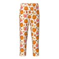 thumbnail image 2 of Disketp Orange Autumn Leaves for Teenagers' Pajama Pants ,Lounge Pants Teen joggers Ideal for Home, School, or Sports-XS(5-6), 2 of 6