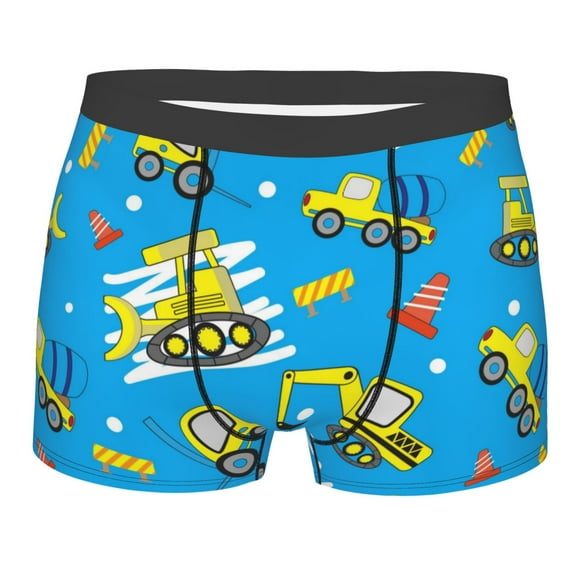 Naloa Cute Car Cartoon Print Mens Underwear - Boxers for Men, Classic Briefs for Men