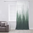 thumbnail image 3 of Green Ombre Semi Sheer Curtains Drapes for Living Room,Bedroom,French Doors Window 72 Inches Long,Primeval Forest Modern Abstract Art Aesthetics Rod Pocket Chiffon Curtain Drapery Voile Drape Panel, 3 of 6