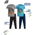 thumbnail image 5 of Pro Athlete&nbsp;Boys Sweat Suit Set&nbsp;- 4 Piece Short Sleeve&nbsp;Graphic Tees&nbsp;and Tricot&nbsp;Jogger Pants&nbsp;(8-16), 5 of 7