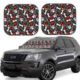 thumbnail image 1 of Saiise Paw And Bones for Foldable Car Sun Shades (2-Pack) Offer Sun Protection with an Easy-fold Design for Convenient Windshield Shading-Large, 1 of 6