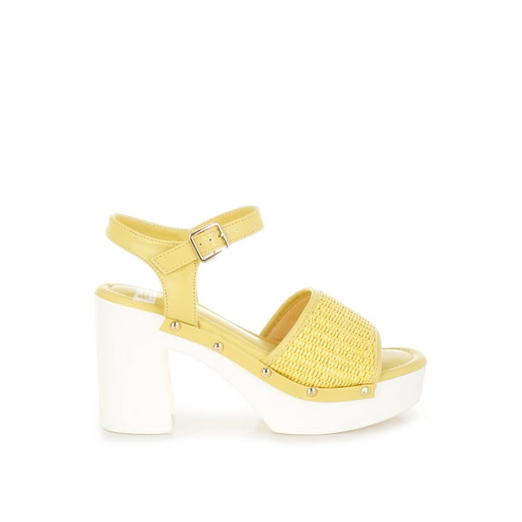 Mazaro Raffia Chunky Sandals
