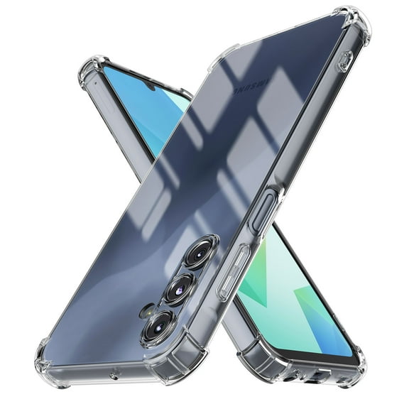 Njjex for Samsung Galaxy S25 Plus Clear Case [Military-Grade Drop Protection] Ultra-Thin Anti-Yellowing TPU Cover, Shockproof & Scratch-Resistant, Slim Soft Silicone Phone Case (Crystal Clear ​6.7")