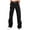 Black-01, variant on Mitankcoo Women's Cargo Pants with Pockets - Loose Button Trousers - Outdoor Fall Casual Long Pant