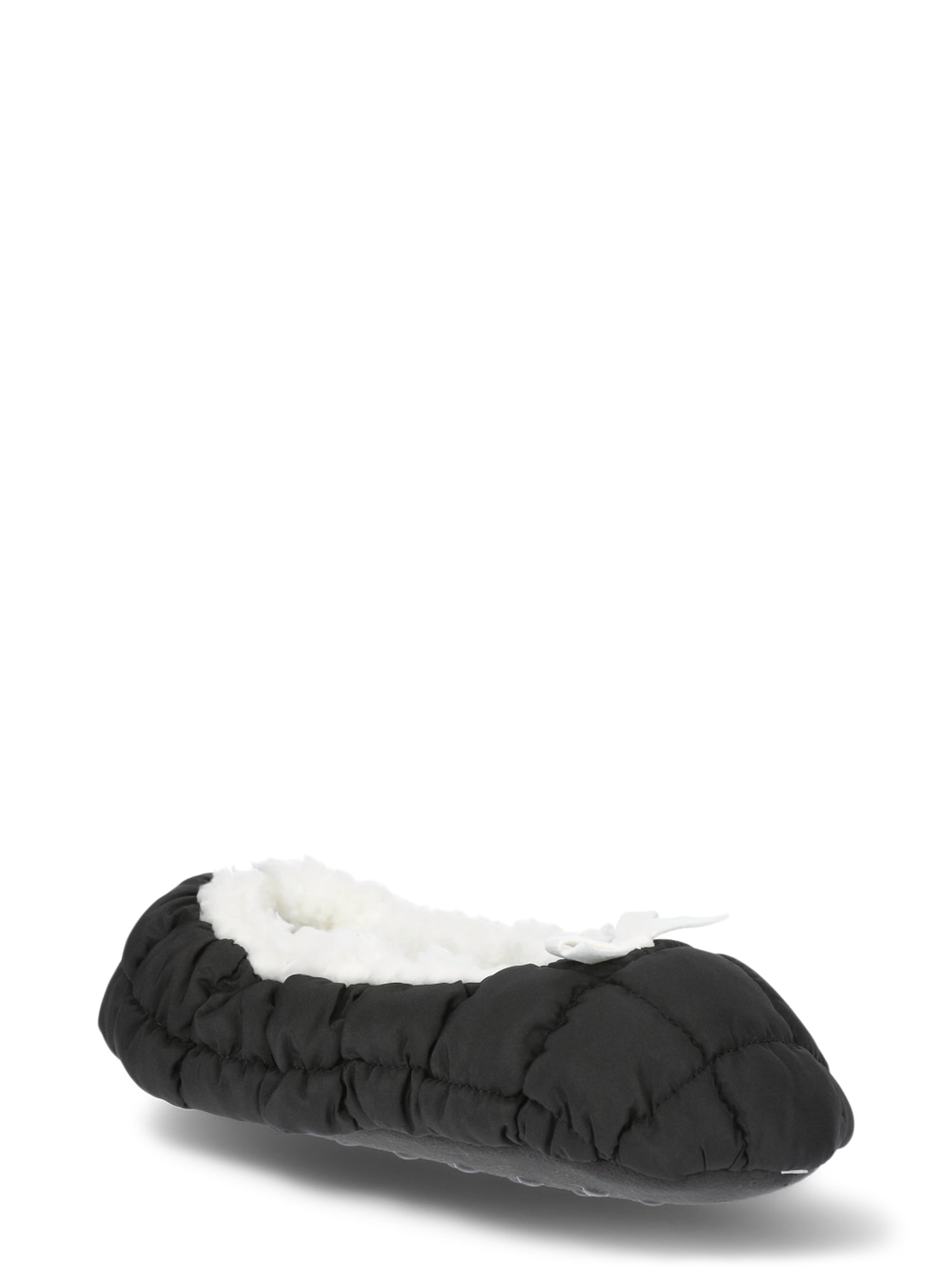 Fuzzy Babba Women’s Puffer Slipper Socks with Faux Fur Lining, 1-Pack, One Size