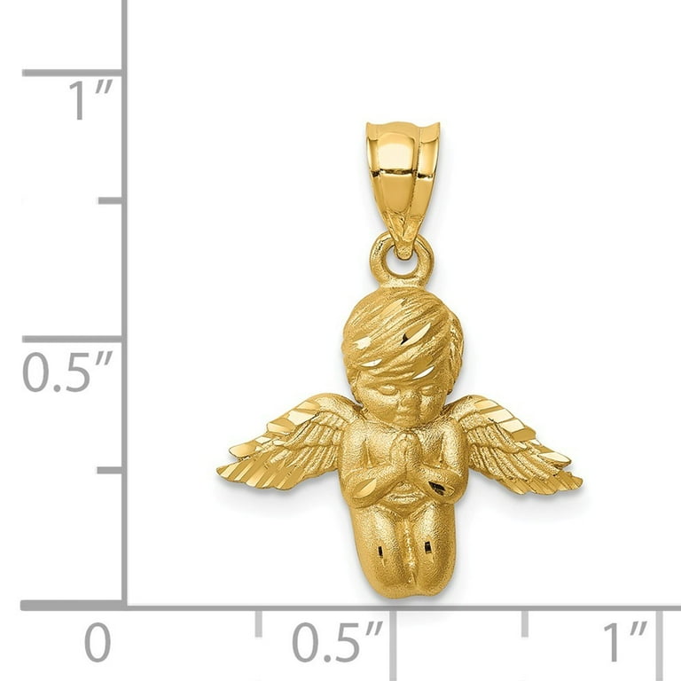 14k gold angel on sale pendant