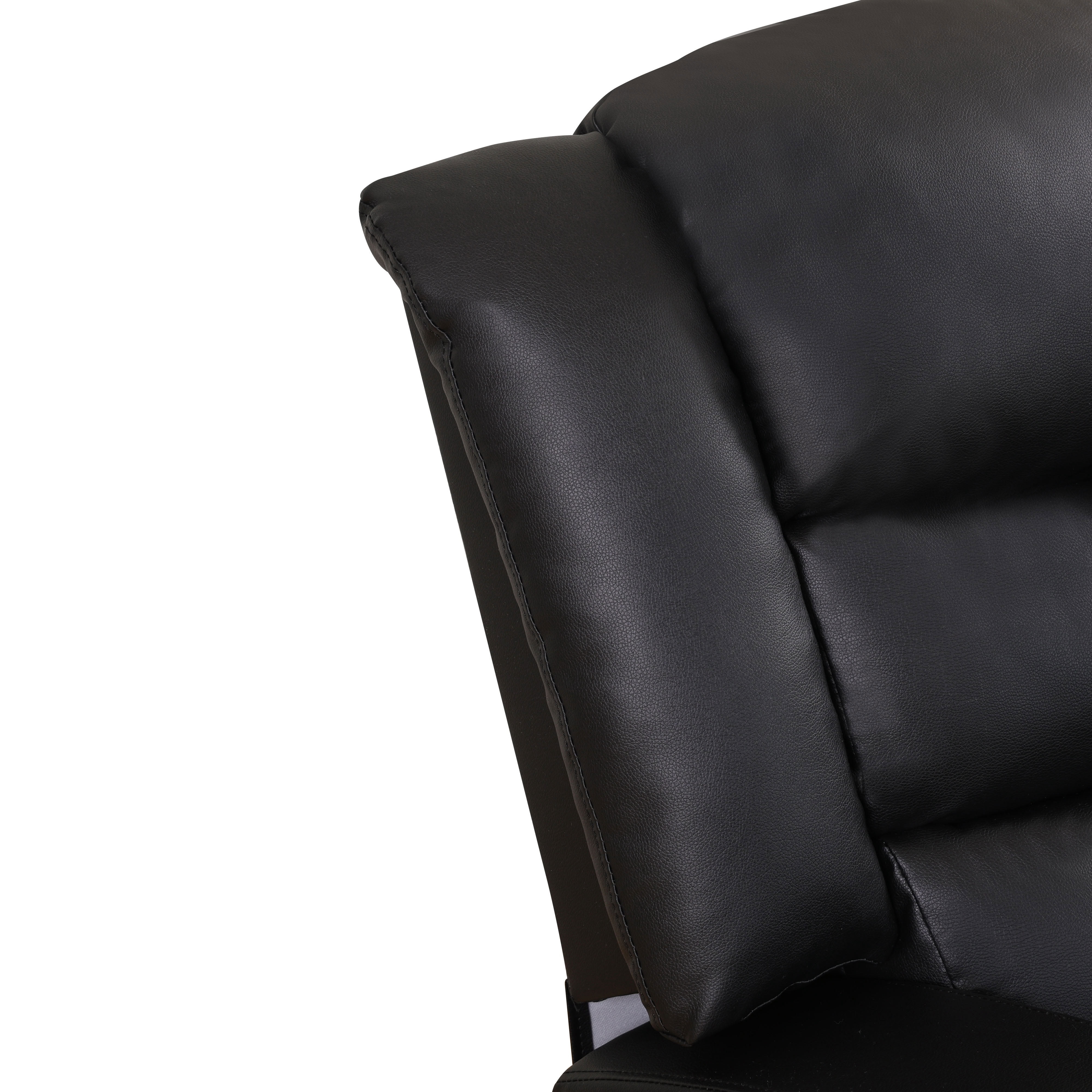 MAYEERTY Intelligent Sectional Recliner Sofa Set with Semi PU Leather, Cup Holders & Storage Slot for Living Room