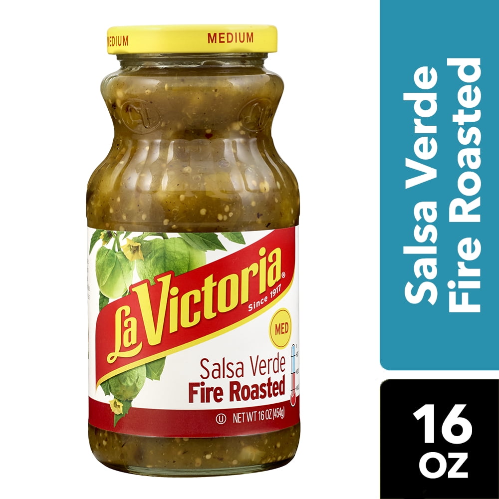 La Victoria Medium Fire Roasted Salsa Verde, 16 oz