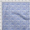 thumbnail image 4 of oneOone Georgette Viscose Medium Blue Fabric Abstract Floral Craft Projects Decor Fabric Printed By The Yard 42 Inch Wide-1ra, 4 of 5