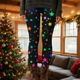 thumbnail image 4 of Gamivast Christmas Leggings for Women Plus Size Printed Tummy Control Workout Yoga Pants Full Length Lounge Pajamas Pants Xmas Costumes Tights Party Holiday Leggings, 4 of 6