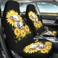 thumbnail image 5 of Uourmeti Women 2 Piece Car Front Seat Covers with Sunflower Elephant Family Bucket Seat Protector Universal Fit Most Truck Suv Cute Auto Interior Accessories for Women Girl Vehicle Decor, 5 of 7