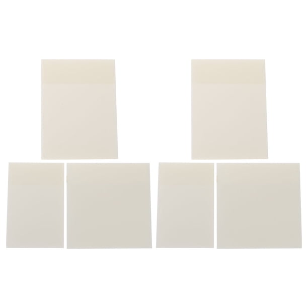 6PCS Pegatinas de memo transparentes Transparentes Notas adhesivas Notas de memoras impermeables Recordatorios