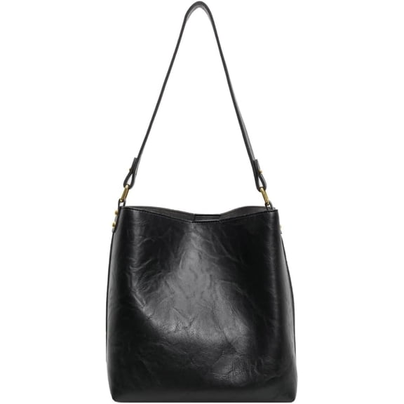 Zhengup Women's Bucket Shoulder Tote Bags Fashion Large Top Handle Satchel Handbags PU Leather Crossbody Purses 2pcs