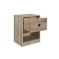 thumbnail image 5 of Home Design KD Night Stand with Drawer and Open Shelf, Light Oak, Easy assembly, 5 of 5