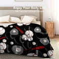 thumbnail image 5 of Super Soft Soccer Blanket Lightweight Cozy 3D Printed Flannel Baseball Basketball Throw Blankets for Sport Fans Kids Adults Gifts 50"X40", 5 of 6