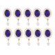 thumbnail image 2 of Broches, Resistentes, Duraderos, Tamaño Pequeño, Peso Ligero, Broches De Flores Para Ropa, Zapatos, Decoración Para Horquillas, Decoración Para Bolsos, Decoración Cergrey Perla de ópalo azul de 2,3x4,5 cm, 2 of 8