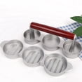 thumbnail image 4 of 2X Mini Prensas para Hamburguesas Antiadherentes 3 Ranuras Hamburguesas Pequeñas Prensa Triple Hamburguesa de Carne Máquina para Hacer Moldes Máquina de Carne Carne, 4 of 5