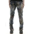thumbnail image 3 of Jordan Craig Men's Sparta Striped Splatter Denim Jeans Taupe Haze jm3441-taupehaze, 3 of 4