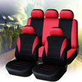 thumbnail image 6 of Chidian 9 Pcs 5 Seats Car Seat Covers Universal Auto Seat Cover Wear Resistant Dustproof Car Seat Protector Mat Car Interior Accessory (Red), 6 of 7