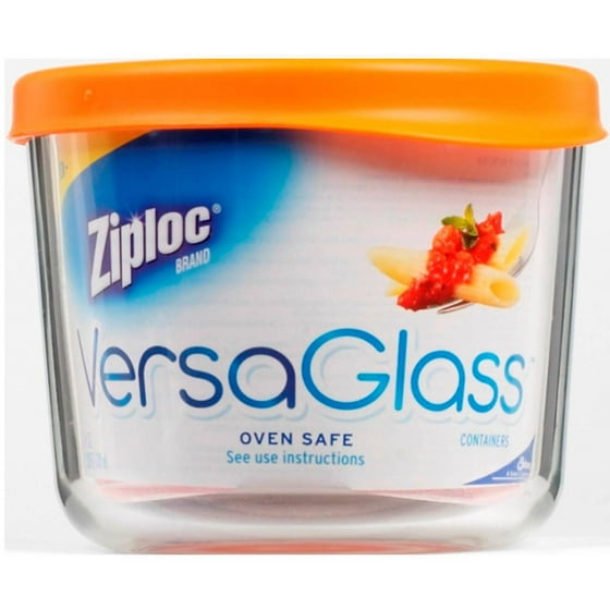 Ziploc Glass Container Tall Round 27 OZ