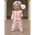 thumbnail image 6 of BemeyourBBs Western Baby Girls Cowgirl Outfit Long Sleeve Letter Horse Floral Print Romper Jumpsuit Headband Pants Set Cute Newborn Spring Fall Winter Clothes, 6 of 9