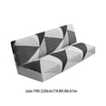 thumbnail image 2 of 1X Sofa Cover Folding Sofa Bed Cover Solid Color Futon Armless Slipcover Polyester Elastic Fabric All Inclusive Cover Sofa Cover, 2 of 3