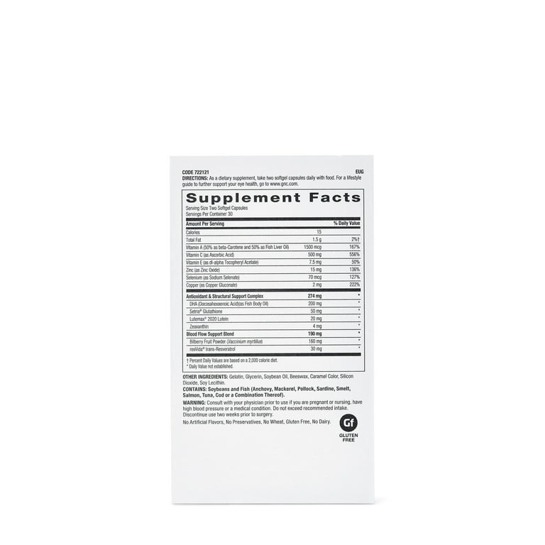 GNC Eye Health Formula, Supports Eye Health with Lutein