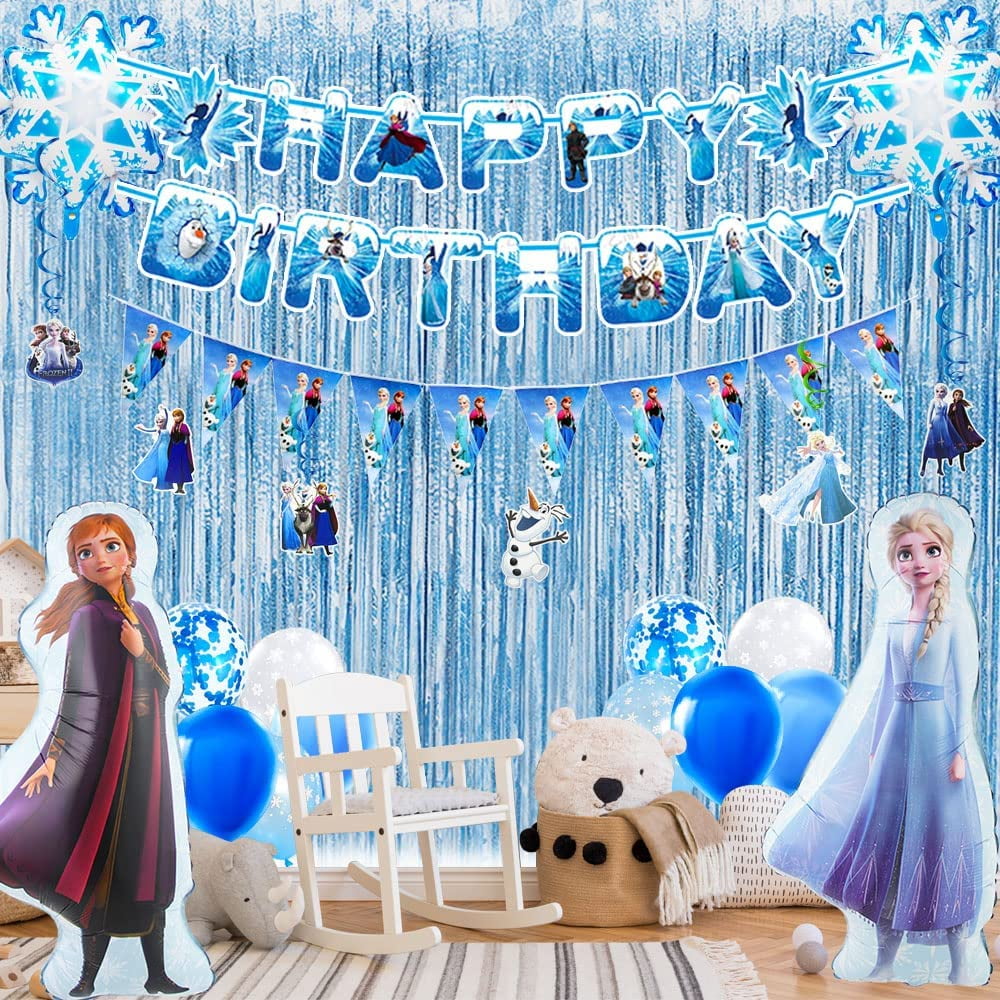 Panel Para Fiesta Frozen - Lona Cumpleaños Frozen 180 X 150
