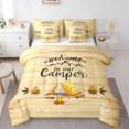 thumbnail image 1 of YST Happy Camping Rustic Decor Comforter Set, Twin, 7-Piece, 1 of 5