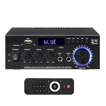 Amplifier Max 820W HiFi Digital Stereo Channel2.0 Bluetooth Amplifier Receiver for Home Room ,Bass & Treble Control