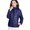 Navy, variant on Women Puffer Jacket with Hood Winter Full Zip Cropped Coat Lightweight Dolman Down Jackets Slim Fit Quilted Coats with Pocket