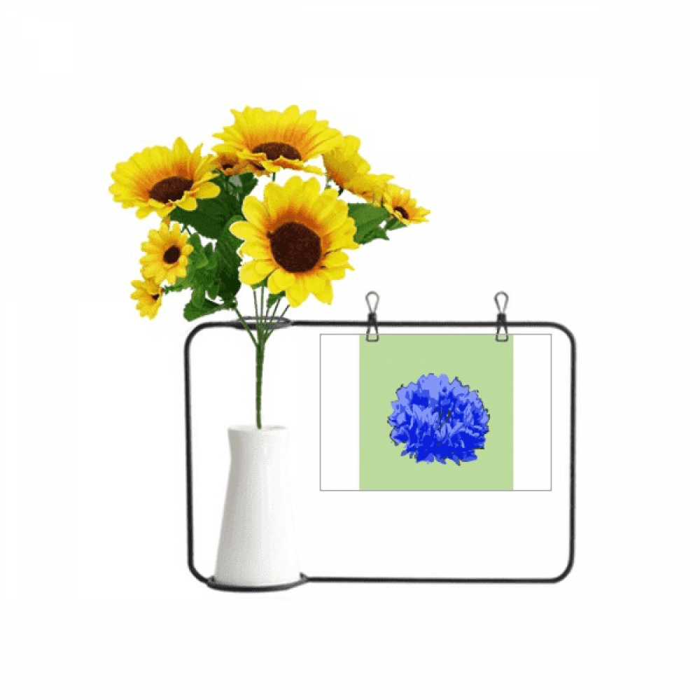 Cornflower Honey German Europe Artificial Sunflower Vases Bottle Blessing Card