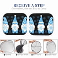 thumbnail image 5 of Picia Christmas Gnome Snowflake 2 Piece Car Windshield Sun Shade Foldable | Foldable Sun Shield for Front Window Blocks UV Rays and Keeps Your Vehicle Cool-Medium, 5 of 7