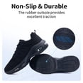 thumbnail image 5 of JOYFON Women Running Shoes Tennis Athletic Sneakers Cushioned Non Slip Lightweight Walking Shoes SolidBlack Size 6.5, 5 of 6