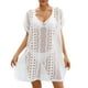 thumbnail image 1 of Traje de baño Prolriy para mujer, moda de verano para mujer, tejido de punto ahuecado, elegante, para playa, bikini, blusa, vestido de playa, ropa de baño, traje de baño para mujer, blanco, 1 of 8
