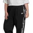 thumbnail image 2 of adidas Women's Essentials Print 3 Stripes Joggers Black Size 1X, 2 of 3