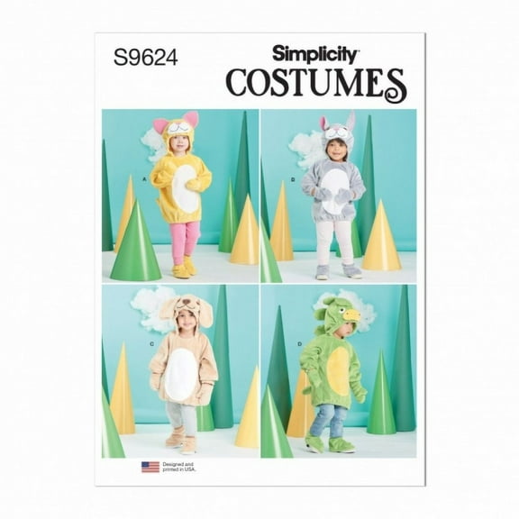Simplicity Sewing Pattern 9624 Costumes A (1/2-1-2-3-4)