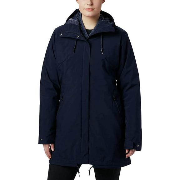 Columbia Women's Here and There Interchange Jacket, Large - Dark Nocturnal