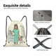 thumbnail image 4 of Mochila con cordón para gimnasio, resistente al agua, para hacer ejercicio, con diseño de enfermera en apuros, 4 of 5