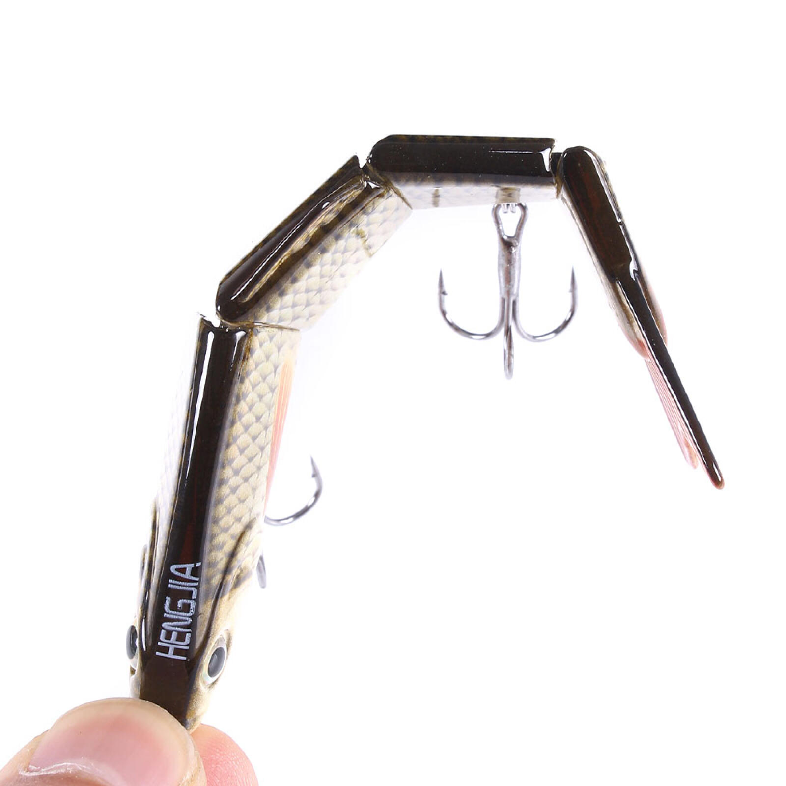 HENGJIA Fishing Lures 6pcs Multi Jointed Fish Fishing Kits Slow Sinking Lifelike Swimbait Freshwater and Saltwater for Trout Bass Lures, 4.72"/0.59oz
