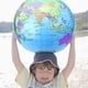 thumbnail image 2 of Globo inflable de 16 pulgadas, globo terráqueo inflable, globo de playa, globo para juegos educativos en la playa, colorido (6 piezas), 2 of 4