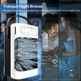 thumbnail image 6 of Portable Air Conditioners 800ml Water Tank 7-Color Night Light 3-Speeds 3-Level Humidify 2-8H Timer Quiet and Powerful USB Powered Mini Evaporative Air Cooler for Room Car Bedroom Desk, 6 of 8