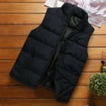 thumbnail image 3 of Men Long Sleeve Lined Flannel Jackets Collar Winter Color Autumn Vest Fashion Stand Top Blouse Streetwear Coat Chaqueta De Hombre, 3 of 5